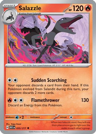 Image of Salazzle 035/217  ME Ascended Heroes - Uncommon