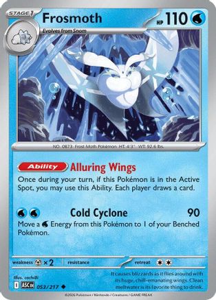 Image of Frosmoth 053  - Reverse Holofoil ME Ascended Heroes - Uncommon