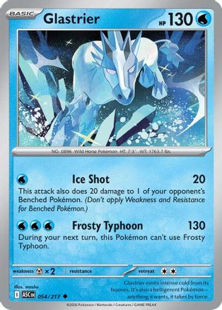 Image of Glastrier 054  - Reverse Holofoil ME Ascended Heroes - Uncommon