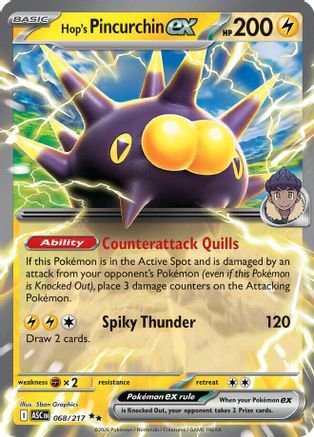 Image of Hop's Pincurchin ex 068  - Holofoil ME Ascended Heroes - Double Rare