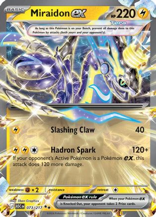 Image of Miraidon ex 073  - Holofoil ME Ascended Heroes - Double Rare