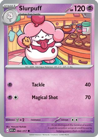 Image of Slurpuff 094/217  ME Ascended Heroes - Uncommon