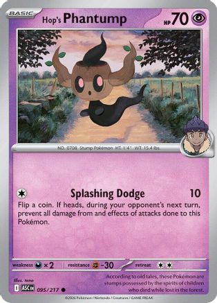 Image of Hop's Phantump 095  - Reverse Holofoil ME Ascended Heroes - Common