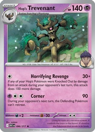 Image of Hop's Trevenant 096/217  - Holofoil ME Ascended Heroes - Rare