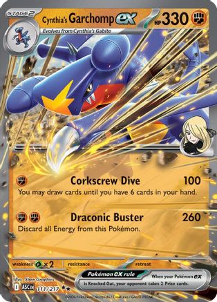 Image of Cynthia's Garchomp ex 111  - Holofoil ME Ascended Heroes - Double Rare