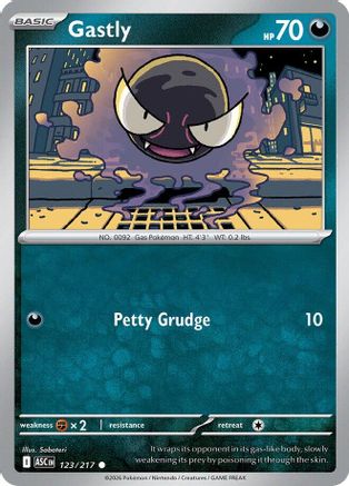 Image of Gastly 123  ME Ascended Heroes - Common