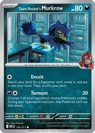 Image of Team Rocket's Murkrow 126  ME Ascended Heroes - Common