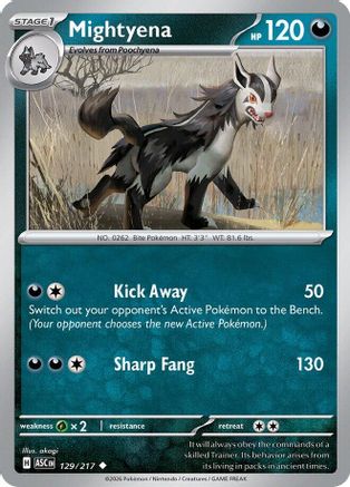 Image of Mightyena 129/217  ME Ascended Heroes - Uncommon