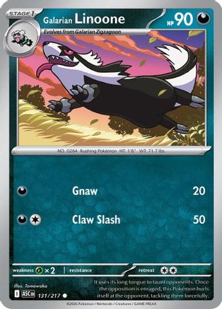 Image of Galarian Linoone 131  ME Ascended Heroes - Common