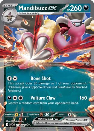 Image of Mandibuzz ex 139  - Holofoil ME Ascended Heroes - Double Rare