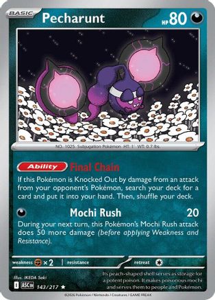 Image of Pecharunt 143  - Holofoil ME Ascended Heroes - Rare