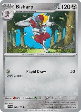 Image of Bisharp 147  - Reverse Holofoil ME Ascended Heroes - Common