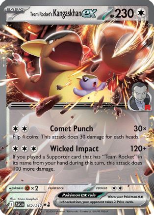 Image of Team Rocket's Kangaskhan ex 162  - Holofoil ME Ascended Heroes - Double Rare