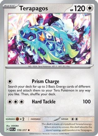 Image of Terapagos 178  - Holofoil ME Ascended Heroes - Rare