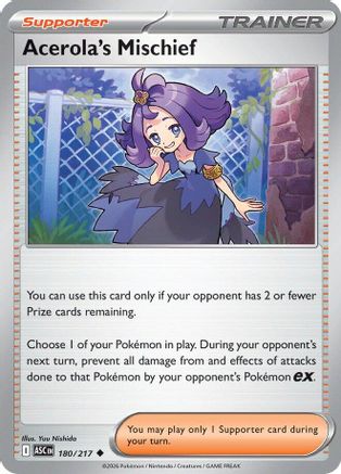 Image of Acerola's Mischief 180  ME Ascended Heroes - Uncommon