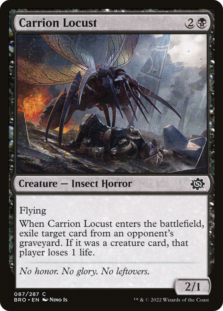 Image of Carrion Locust (BRO-087) - The Brothers' War Foil
