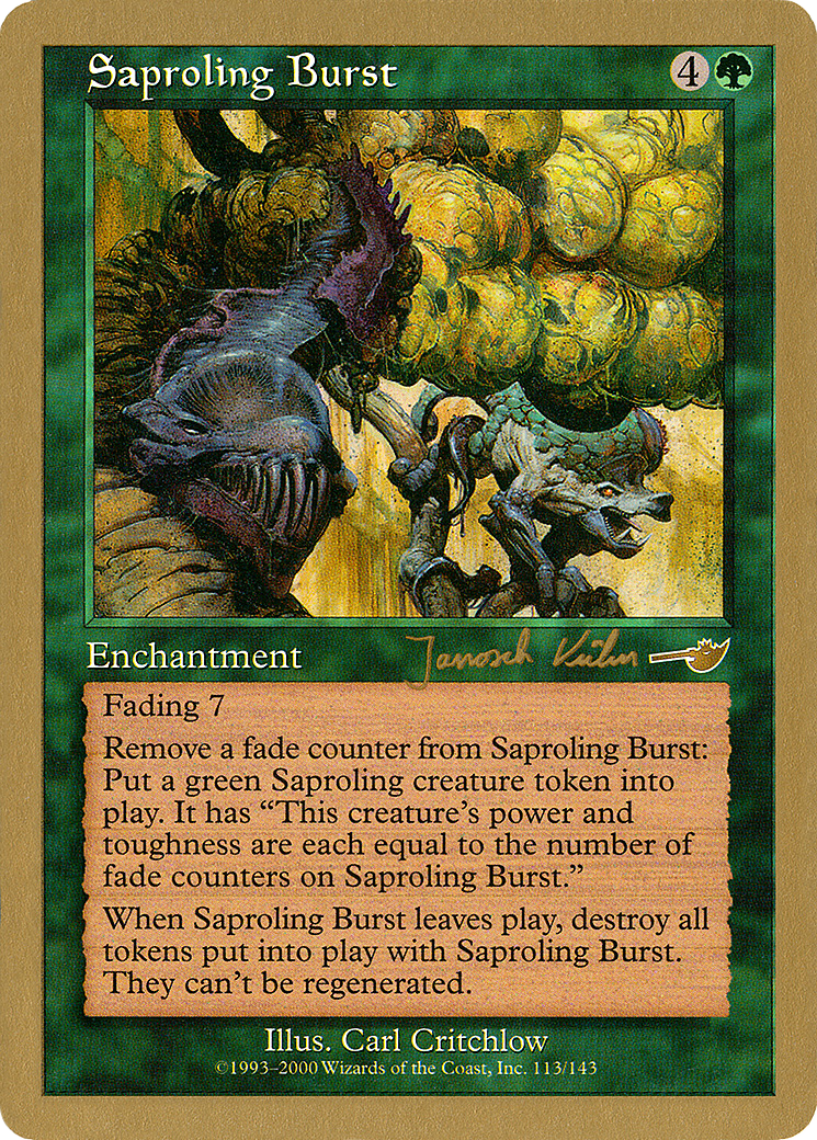 Image of Saproling Burst - 2000 Janosch Kuhn (NMS) (WCD-) - World Championship Decks 2000