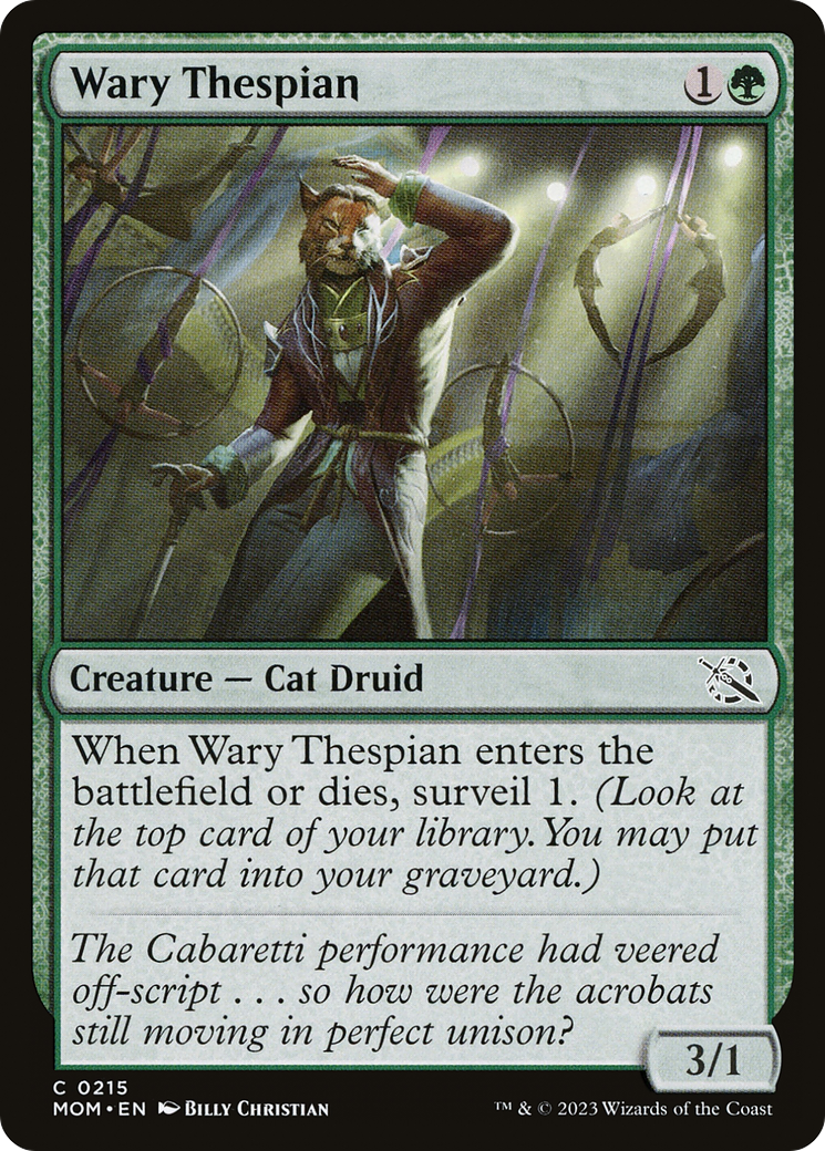 Image of Wary Thespian (MOM-215) - March of the Machine Foil
