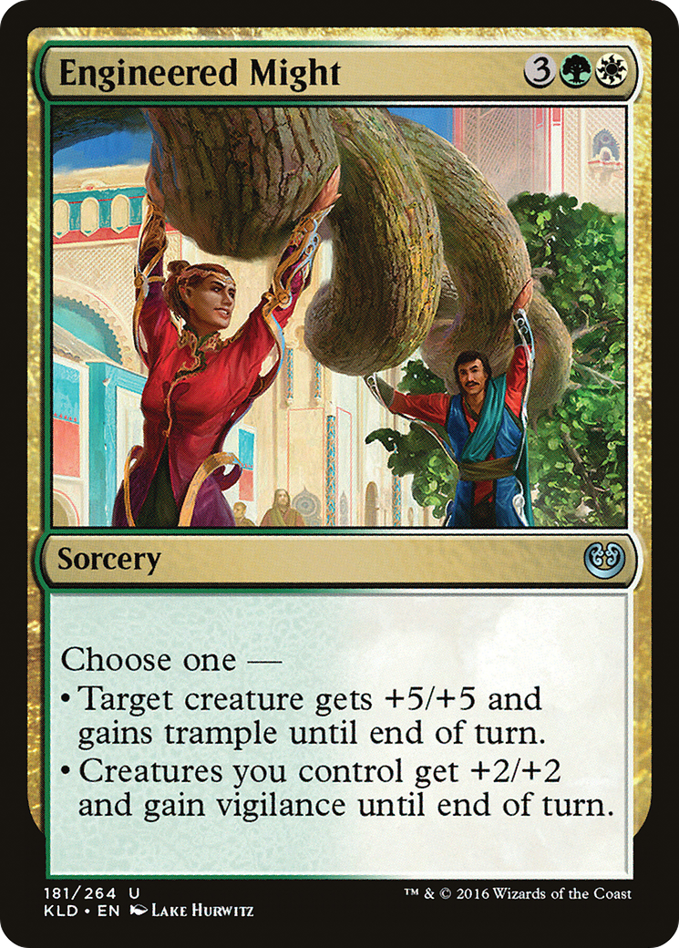 Image of Engineered Might (KLD-181) - Kaladesh Foil