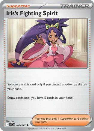 Image of Iris's Fighting Spirit 190/217  ME Ascended Heroes - Uncommon