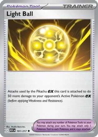 Image of Light Ball 191  ME Ascended Heroes - Uncommon