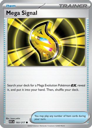 Image of Mega Signal 193  ME Ascended Heroes - Common
