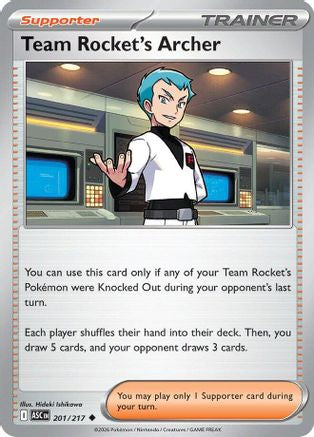 Image of Team Rocket's Archer 201  ME Ascended Heroes - Uncommon