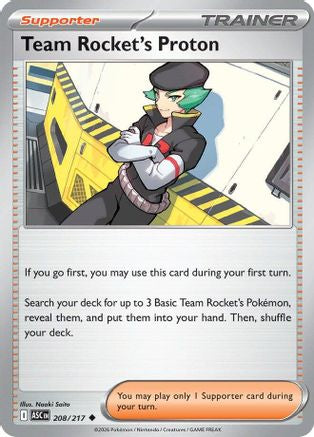 Image of Team Rocket's Proton 208  ME Ascended Heroes - Uncommon