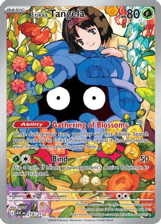 Image of Erika's Tangela 218/217  - Holofoil ME Ascended Heroes - Illustration Rare