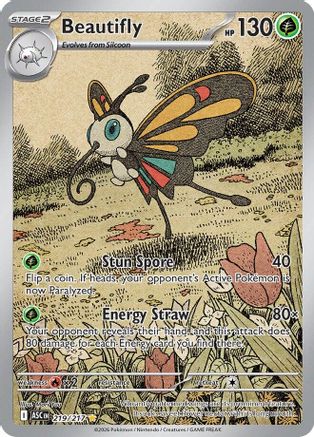 Image of Beautifly 219/217  - Holofoil ME Ascended Heroes - Illustration Rare