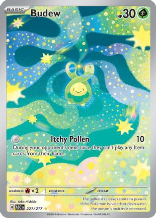 Image of Budew 221/217  - Holofoil ME Ascended Heroes - Illustration Rare