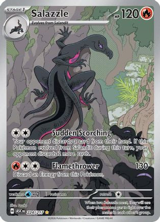 Image of Salazzle 224/217  - Holofoil ME Ascended Heroes - Illustration Rare
