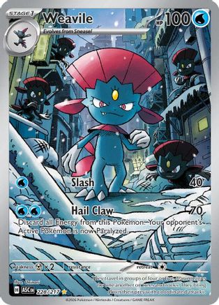 Image of Weavile 228/217  - Holofoil ME Ascended Heroes - Illustration Rare