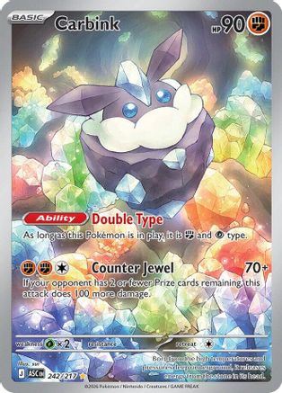 Image of Carbink 242/217  - Holofoil ME Ascended Heroes - Illustration Rare