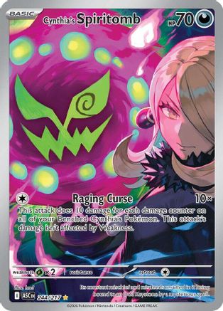 Image of Cynthia's Spiritomb 244/217  - Holofoil ME Ascended Heroes - Illustration Rare