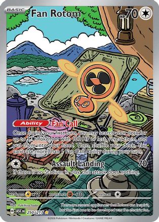 Image of Fan Rotom 250/217  - Holofoil ME Ascended Heroes - Illustration Rare