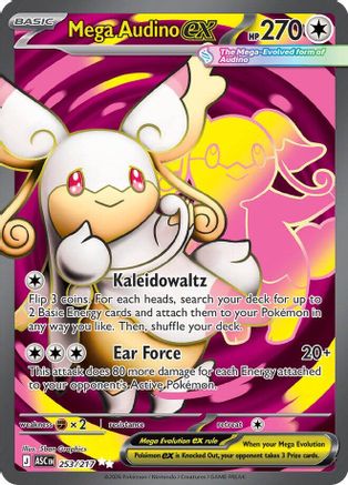 Image of Mega Audino ex 253/217  - Holofoil ME Ascended Heroes - Ultra Rare