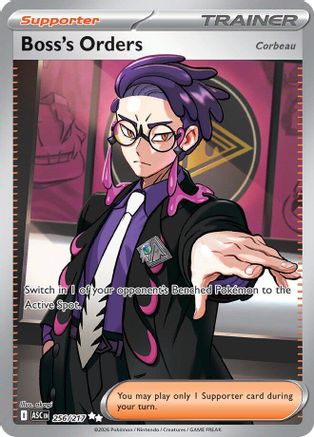 Image of Boss's Orders [Corbeau] 256/217  - Holofoil ME Ascended Heroes - Ultra Rare