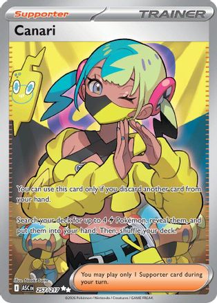 Image of Canari 257/217  - Holofoil ME Ascended Heroes - Ultra Rare