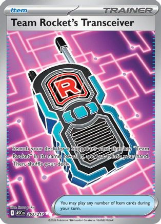 Image of Team Rocket's Transceiver 263/217  - Holofoil ME Ascended Heroes - Ultra Rare