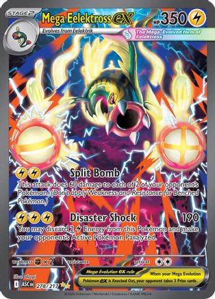 Image of Mega Eelektross ex 278/217  - Holofoil ME Ascended Heroes - Special Illustration Rare