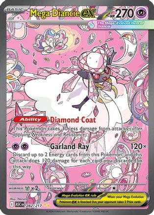 Image of Mega Diancie ex 282/217  - Holofoil ME Ascended Heroes - Special Illustration Rare