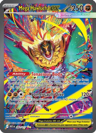 Image of Mega Hawlucha ex 283/217  - Holofoil ME Ascended Heroes - Special Illustration Rare