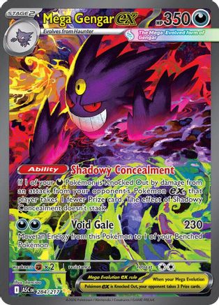 Image of Mega Gengar ex 284/217  - Holofoil ME Ascended Heroes - Special Illustration Rare