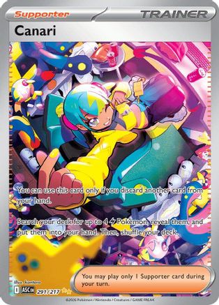 Image of Canari 291/217  - Holofoil ME Ascended Heroes - Special Illustration Rare