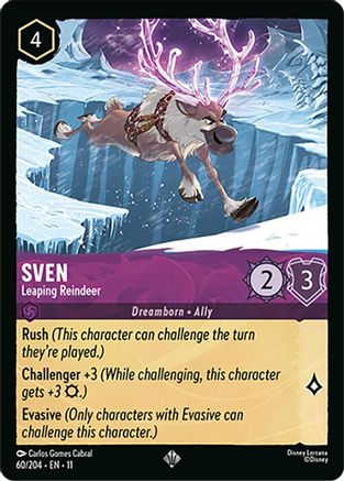 Image of Sven - Leaping Reindeer (60/204) - Winterspell Cold Foil