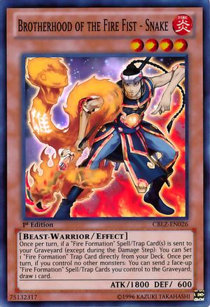 Image of Brotherhood of the Fire Fist - Snake (CBLZ-EN026) - Cosmo Blazer 1st Edition