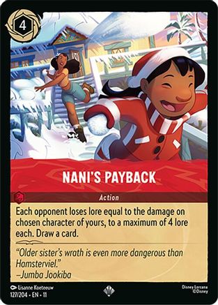Image of Nani's Payback (127/204) - Winterspell Cold Foil