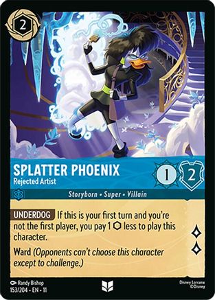 Image of Splatter Phoenix - Rejected Artist (153/204) - Winterspell Cold Foil