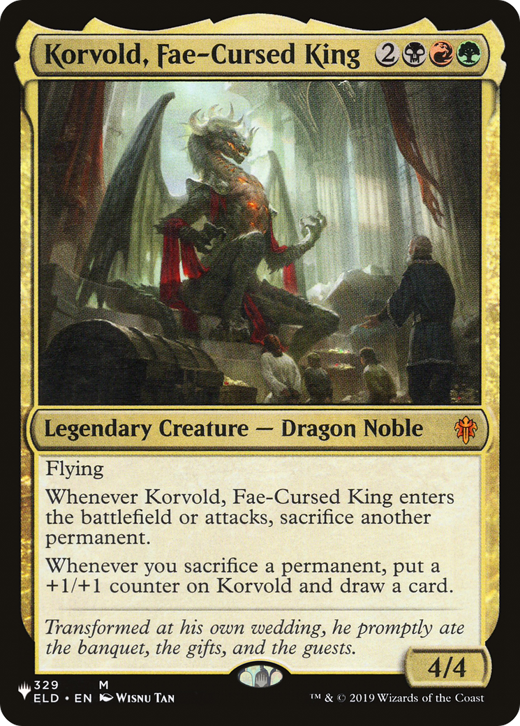 Image of Korvold, Fae-Cursed King (LIST-ELD-329) - The List
